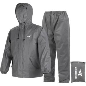 imageKastKing AquaLite Waterproof Rain Suit for Men and Women Loose Fit Lightweight Durable Rain GearGrey