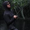 imageKastKing HydroArmor Lightweight Rain Jacket 25Layer Waterproof Fishing Hiking Rain Suit for Men Packable Rain GearBlack