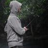 imageKastKing HydroArmor Lightweight Rain Jacket 25Layer Waterproof Fishing Hiking Rain Suit for Men Packable Rain GearGrey
