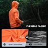 imageKastKing HydroArmor Lightweight Rain Jacket 25Layer Waterproof Fishing Hiking Rain Suit for Men Packable Rain GearOrange