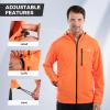 imageKastKing HydroArmor Lightweight Rain Jacket 25Layer Waterproof Fishing Hiking Rain Suit for Men Packable Rain GearOrange