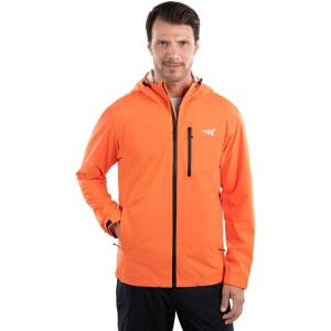 imageKastKing HydroArmor Lightweight Rain Jacket 25Layer Waterproof Fishing Hiking Rain Suit for Men Packable Rain GearOrange