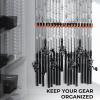 imageKastKing V10 Pivot Grip Fishing Rod HolderAdjustable SpaceSaving WallMounted Rod Holder 10 PolymerCoated Steel Hooks Expandable Storage System Holds 10 Rod ampamp Reel Combos 1 PackB Orange2 Pack
