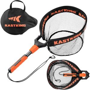 imageKastKing Titanet Fishing Net Durable Aluminum Handle NonSlip Hivis Grip Compact Storage Bag ampamp Lanyard Ideal for Kayak ampamp Wading Fishing Two Nets OptionsPvc Net  26 Full