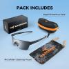 imageKastKing Tarkio Polarized Fishing Sunglasses Large Single PC Lenses Rimless Wrap Design UV400 Protection Sports SunglassesAmatte Blacksmoke Frame  Smokegranite Mirror