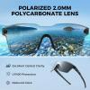 imageKastKing Tarkio Polarized Fishing Sunglasses Large Single PC Lenses Rimless Wrap Design UV400 Protection Sports SunglassesAmatte Blacksmoke Frame  Smokegranite Mirror