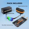 imageKastKing Tarkio Polarized Fishing Sunglasses Large Single PC Lenses Rimless Wrap Design UV400 Protection Sports SunglassesDgloss Tal Brownsilver Frame  Brownchartreuse Mirror
