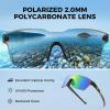 imageKastKing Tarkio Polarized Fishing Sunglasses Large Single PC Lenses Rimless Wrap Design UV400 Protection Sports SunglassesDgloss Tal Brownsilver Frame  Brownchartreuse Mirror