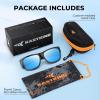 imageKastKing Chariton FitOver Polarized Wrap Around Over Sunglasses for Men and Women Ideal for Driving Fishing Cycling RunningBblack Frame  Smokeice Mirror