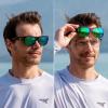 imageKastKing Chariton FitOver Polarized Wrap Around Over Sunglasses for Men and Women Ideal for Driving Fishing Cycling RunningDglossdemi  Greenchartruesse Mirror