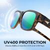 imageKastKing Chariton FitOver Polarized Wrap Around Over Sunglasses for Men and Women Ideal for Driving Fishing Cycling RunningDglossdemi  Greenchartruesse Mirror