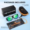 imageKastKing Chariton FitOver Polarized Wrap Around Over Sunglasses for Men and Women Ideal for Driving Fishing Cycling RunningDglossdemi  Greenchartruesse Mirror