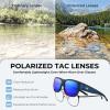 imageKastKing Chariton FitOver Polarized Wrap Around Over Sunglasses for Men and Women Ideal for Driving Fishing Cycling RunningEdark Blue Frame  Smokecobalt Mirror
