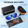 imageKastKing Chariton FitOver Polarized Wrap Around Over Sunglasses for Men and Women Ideal for Driving Fishing Cycling RunningEdark Blue Frame  Smokecobalt Mirror