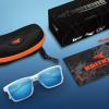 imageKastKing FlatRock Polarized Sport Sunglasses for Men and Women Ideal for Driving Fishing Cycling Running UV ProtectionFramegloss Tal Light Blue Lens Smoke  Ice Blue Mirror