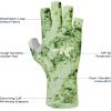 imageKastKing La Sal Fishing Gloves UPF50 Sun Gloves UV Protection Fingerless Gloves Men Women for Outdoor Kayaking Rowing Paddling Canoeing HuntingBoulder camo Mint