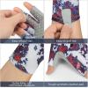 imageKastKing La Sal Fishing Gloves UPF50 Sun Gloves UV Protection Fingerless Gloves Men Women for Outdoor Kayaking Rowing Paddling Canoeing HuntingBoulder camo Patriot Fade
