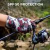 imageKastKing La Sal Fishing Gloves UPF50 Sun Gloves UV Protection Fingerless Gloves Men Women for Outdoor Kayaking Rowing Paddling Canoeing HuntingBoulder camo Patriot Fade