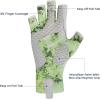 imageKastKing La Sal Fishing Gloves UPF50 Sun Gloves UV Protection Fingerless Gloves Men Women for Outdoor Kayaking Rowing Paddling Canoeing HuntingBoulder camo Mint