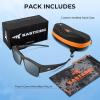 imageKastKing Molino FitOver Polarized SunglassesUV400 Protection Ultralight Wraparound Fishing Sports Sunglasses TAC LensesAgloss Black Frame  Smoke Mirror