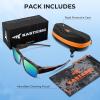 imageKastKing Molino FitOver Polarized SunglassesUV400 Protection Ultralight Wraparound Fishing Sports Sunglasses TAC LensesCglossdemi Frame  Greenchartruesse Mirror