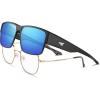 imageKastKing Molino FitOver Polarized SunglassesUV400 Protection Ultralight Wraparound Fishing Sports Sunglasses TAC LensesBgloss Black Frame  Smokeblue Ocean Mirror