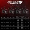 imageKastKing Royale Legend Fishing Reel  521621 Gear Ratio Spinning Reel Up to 22 Lbs of Carbon Drag 5171 Stainless Steel Ball Bearings Graphite Frame Asymmetric Spinning Reel Rotor DesignBlack 521 Royale Legend II