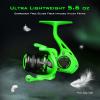 imageKastKing Zephyr Spinning Reels  7161 BB  Carbon Fiber Drag  Stainless Steel Shaft  Aluminum ampamp CNC Spool  BlackGreenOrange  Sizes 5001000 SFS  Ultralight to HeavyDutyStandardGreen