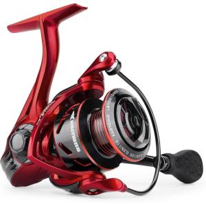 imageKastKing Royale Legend Fishing Reel  521621 Gear Ratio Spinning Reel Up to 22 Lbs of Carbon Drag 5171 Stainless Steel Ball Bearings Graphite Frame Asymmetric Spinning Reel Rotor DesignRed 621 Royale Legend Glory