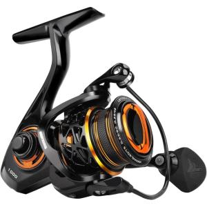 imageKastKing Zephyr Spinning Reels  7161 BB  Carbon Fiber Drag  Stainless Steel Shaft  Aluminum ampamp CNC Spool  BlackGreenOrange  Sizes 5001000 SFS  Ultralight to HeavyDutyFinesseOrange