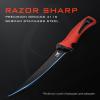 imageKastKing Intimidator Fillet Knife Set  G4116 German StainlessSteel Blades NonSlip Handle Includes Folding Fillet Board Fish Scaler RubberCoated Gloves Honing Rod and Durable Storage BagC 7 Fillet Knife and Sharpening Steel