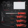 imageKastKing Intimidator Fillet Knife Set  G4116 German StainlessSteel Blades NonSlip Handle Includes Folding Fillet Board Fish Scaler RubberCoated Gloves Honing Rod and Durable Storage BagB Fish Cleaning Kit