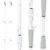 imageKastKing Centron Lite Twin Tip Fishing Rods IM6 Graphite Blanks Twin Tip Fishing Rods Stainless Steel Guides with Ceramic Rings Split or Full Rear EVA Handle Design Drop Shot Hook KeeperCast70 H Mod Fast 2 Pcs Extra Tip