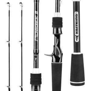 imageKastKing Perigee II Spinning ampamp Casting Fishing Rods Fuji ORing Line Guides 24 Ton Carbon Fiber Casting and Spinning Rods  Two PiecesTwinTip Rods and One Piece RodsB Cast 70 Ml M Fast 2 Pcs Extra Tip