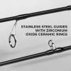 imageKastKing Crixus Fishing RodsIM6 Graphite Spinning Rod ampamp Casting Rod WZirconium Oxide Ring Stainless Steel Guides SuperPolymer HandleAspin 76heavy  Fast2pcs
