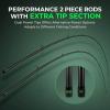 imageKastKing Zephyr Dual Tip Fishing Rod Lightweight KastFlex IM6 Graphite Spinning ampamp Casting Rod Fuji ORing Guide Dual Tips Section for Different Powers Drop Shot Hook Keeper EVA GripCast68 MMh 2 Pcs  Extra Tip