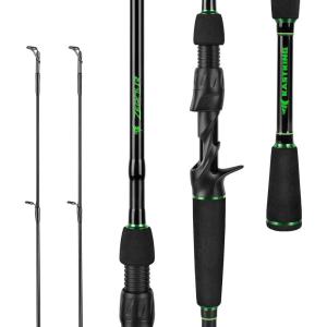 imageKastKing Zephyr Dual Tip Fishing Rod Lightweight KastFlex IM6 Graphite Spinning ampamp Casting Rod Fuji ORing Guide Dual Tips Section for Different Powers Drop Shot Hook Keeper EVA GripCast62 MlM 2 Pcs  Extra Tip