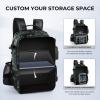 imageKastKing BaitSpace 50L Fishing Tackle Backpack with Removable Bait Binder2 Rod Holders Storage Fishing Gear and EquipmentA Black Camo With 4 3600 Tackle Boxes