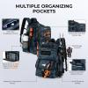 imageKastKing BaitSpace 50L Fishing Tackle Backpack with Removable Bait Binder2 Rod Holders Storage Fishing Gear and EquipmentB Blue Camo With 4 3600 Tackle Boxes