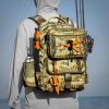 imageKastKing BaitSpace 50L Fishing Tackle Backpack with Removable Bait Binder2 Rod Holders Storage Fishing Gear and EquipmentF Khaki Camowithout Tackle Box