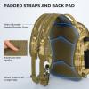 imageKastKing BaitSpace Fishing Sling Bag Fishing Backpack with Rod ampamp Beverage Holder Tackle Bag for Fishing GearA Khaki Camo  Standard