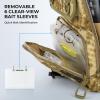 imageKastKing BaitSpace Fishing Sling Bag Fishing Backpack with Rod ampamp Beverage Holder Tackle Bag for Fishing GearA Khaki Camo  Standard