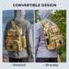 imageKastKing BaitSpace Fishing Sling Bag Fishing Backpack with Rod ampamp Beverage Holder Tackle Bag for Fishing GearD Khaki Camo  Largewith 2 3600 tackle boxes