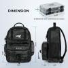 imageKastKing BaitSpace Fishing Sling Bag Fishing Backpack with Rod ampamp Beverage Holder Tackle Bag for Fishing GearE Black Camo  Largewith 2 3600 Tackle Boxes