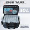 imageKastKing BaitSpace Fishing Tackle Bag With 4 Tackle Boxes ampamp Removable Bait Binder WaterResistant Tackle Storage Durable Fishing Gear Adjustable Shoulder StrapC Blue Camo