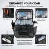 imageKastKing BaitSpace Fishing Tackle Bag With 4 Tackle Boxes ampamp Removable Bait Binder WaterResistant Tackle Storage Durable Fishing Gear Adjustable Shoulder StrapA Black Camo