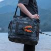 imageKastKing BaitSpace Fishing Tackle Bag With 4 Tackle Boxes ampamp Removable Bait Binder WaterResistant Tackle Storage Durable Fishing Gear Adjustable Shoulder StrapF Blue Camo