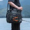 imageKastKing BaitSpace Fishing Tackle Bag With 4 Tackle Boxes ampamp Removable Bait Binder WaterResistant Tackle Storage Durable Fishing Gear Adjustable Shoulder StrapA Black Camo