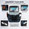 imageKastKing BaitSpace Fishing Tackle Bag With 4 Tackle Boxes ampamp Removable Bait Binder WaterResistant Tackle Storage Durable Fishing Gear Adjustable Shoulder StrapC Blue Camo
