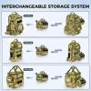 imageKastKing BaitSpace Line Management Bag Fishing Line Storage Bag with Water Resistant Nylon Clear View Window Removable Divider Tanglefree Leader Line HolderKhakiMedium